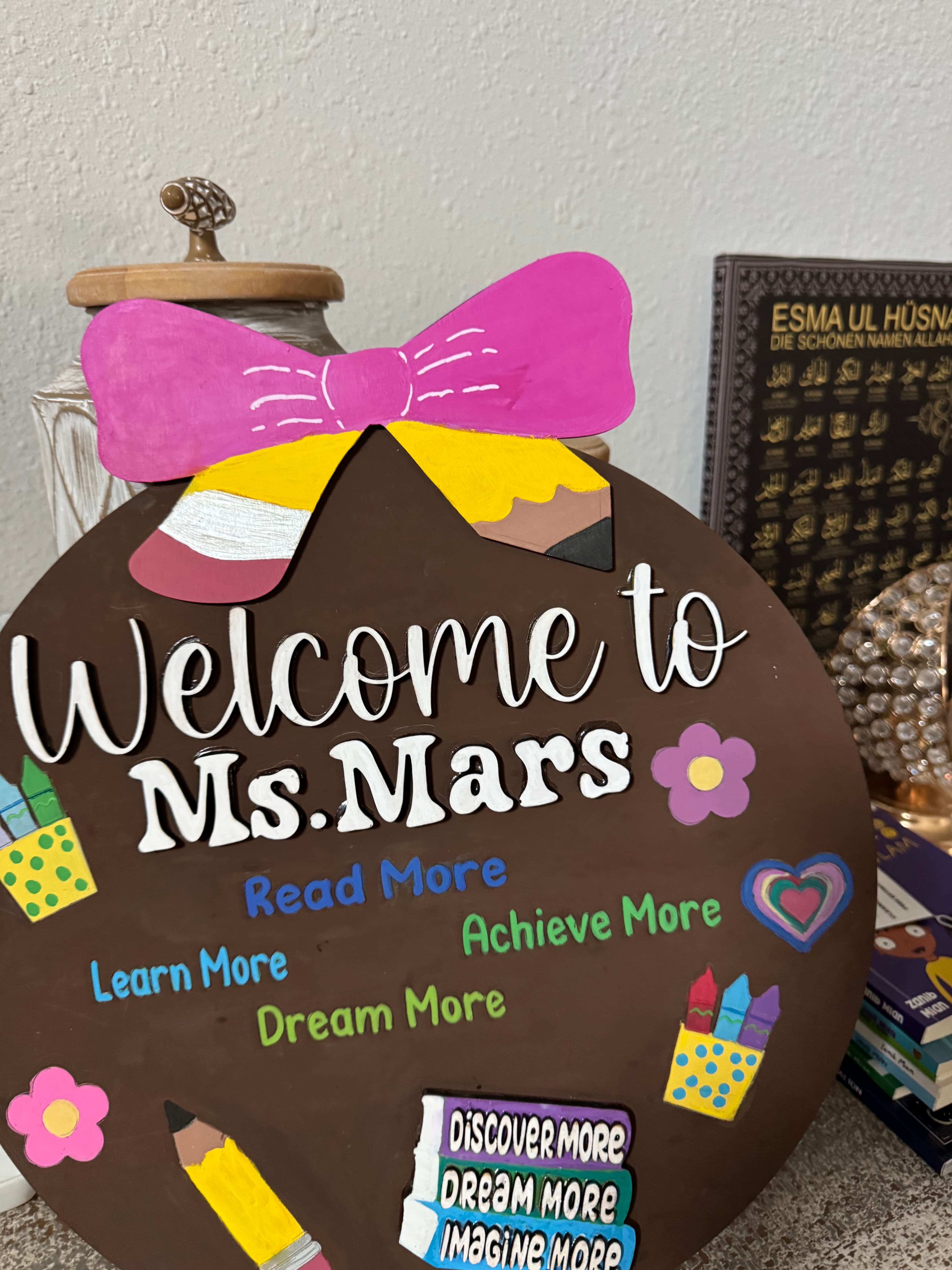 Personalized Classroom Door Sign | Custom Teacher Name Sign | Back to School Classroom Decor
