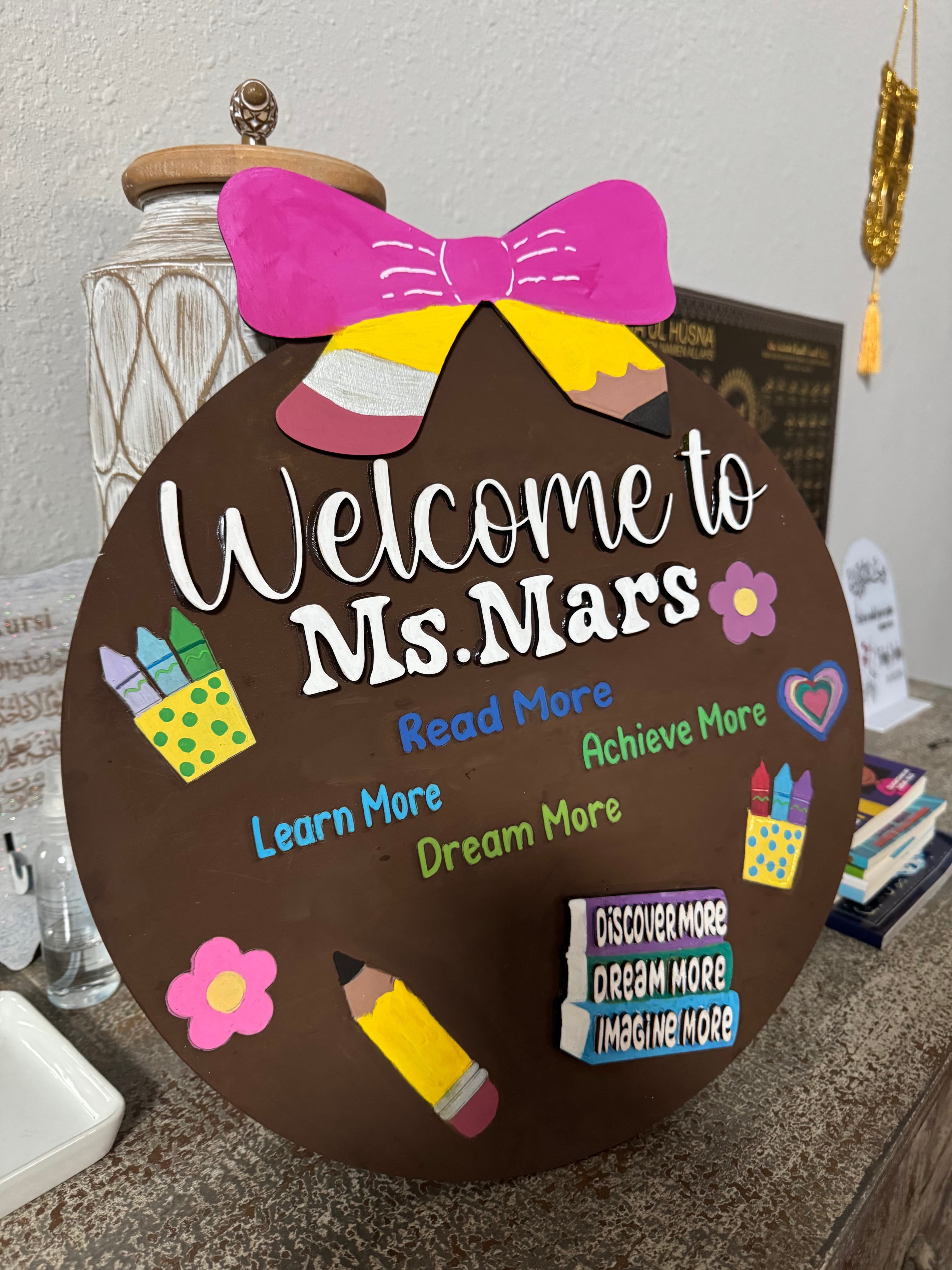 Personalized Classroom Door Sign | Custom Teacher Name Sign | Back to School Classroom Decor 3