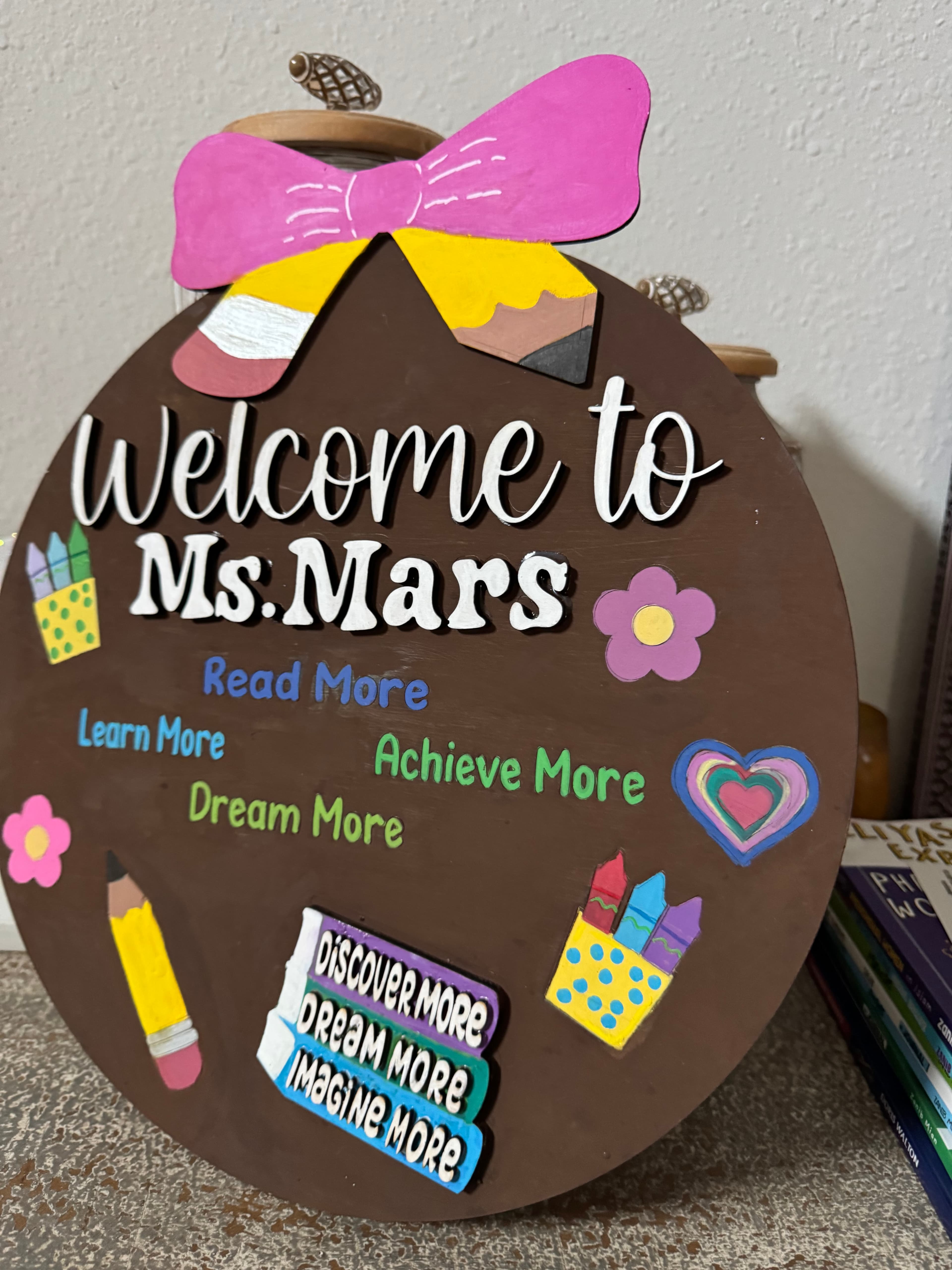 Personalized Classroom Door Sign | Custom Teacher Name Sign | Back to School Classroom Decor 4