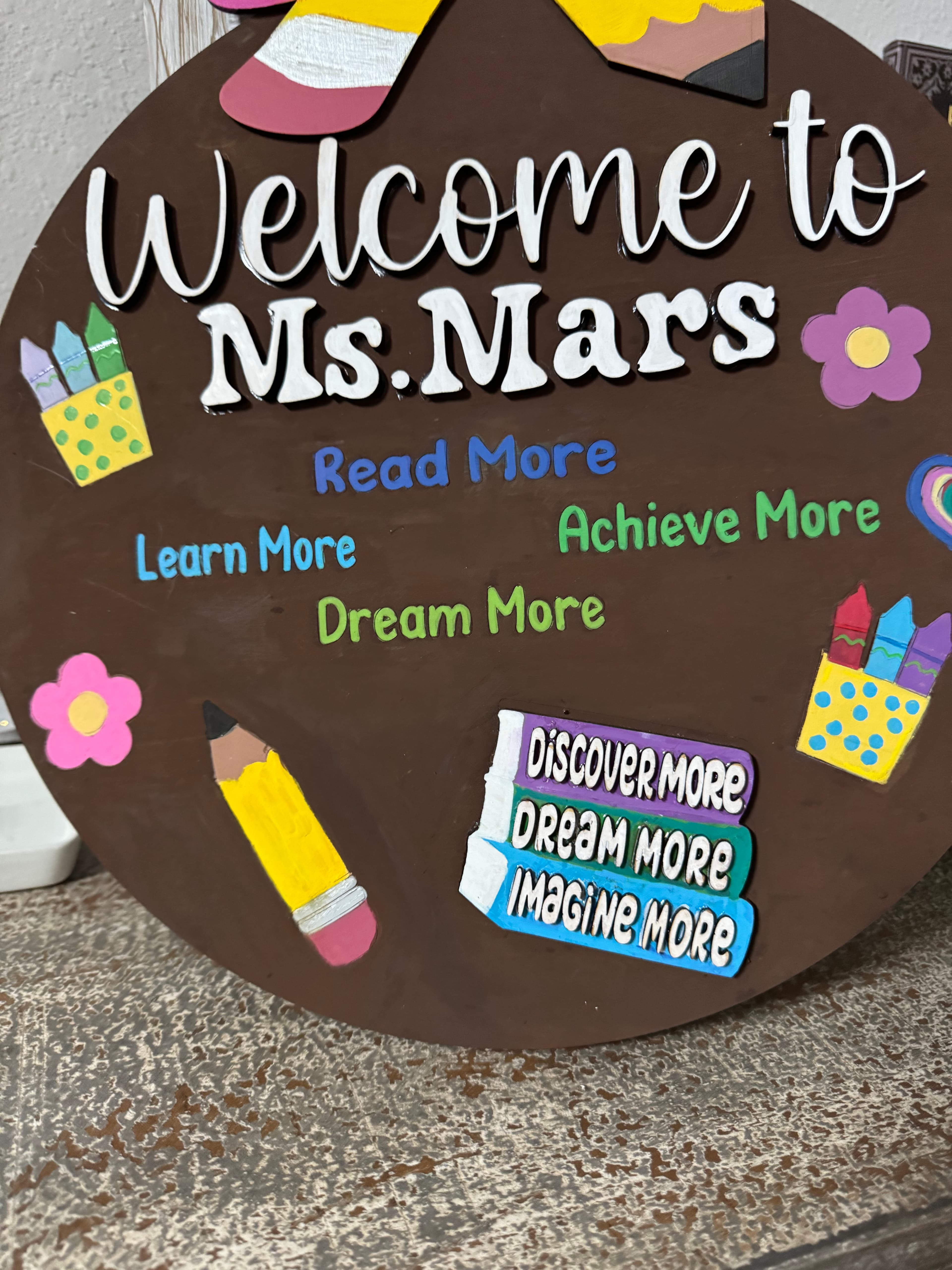 Personalized Classroom Door Sign | Custom Teacher Name Sign | Back to School Classroom Decor 5