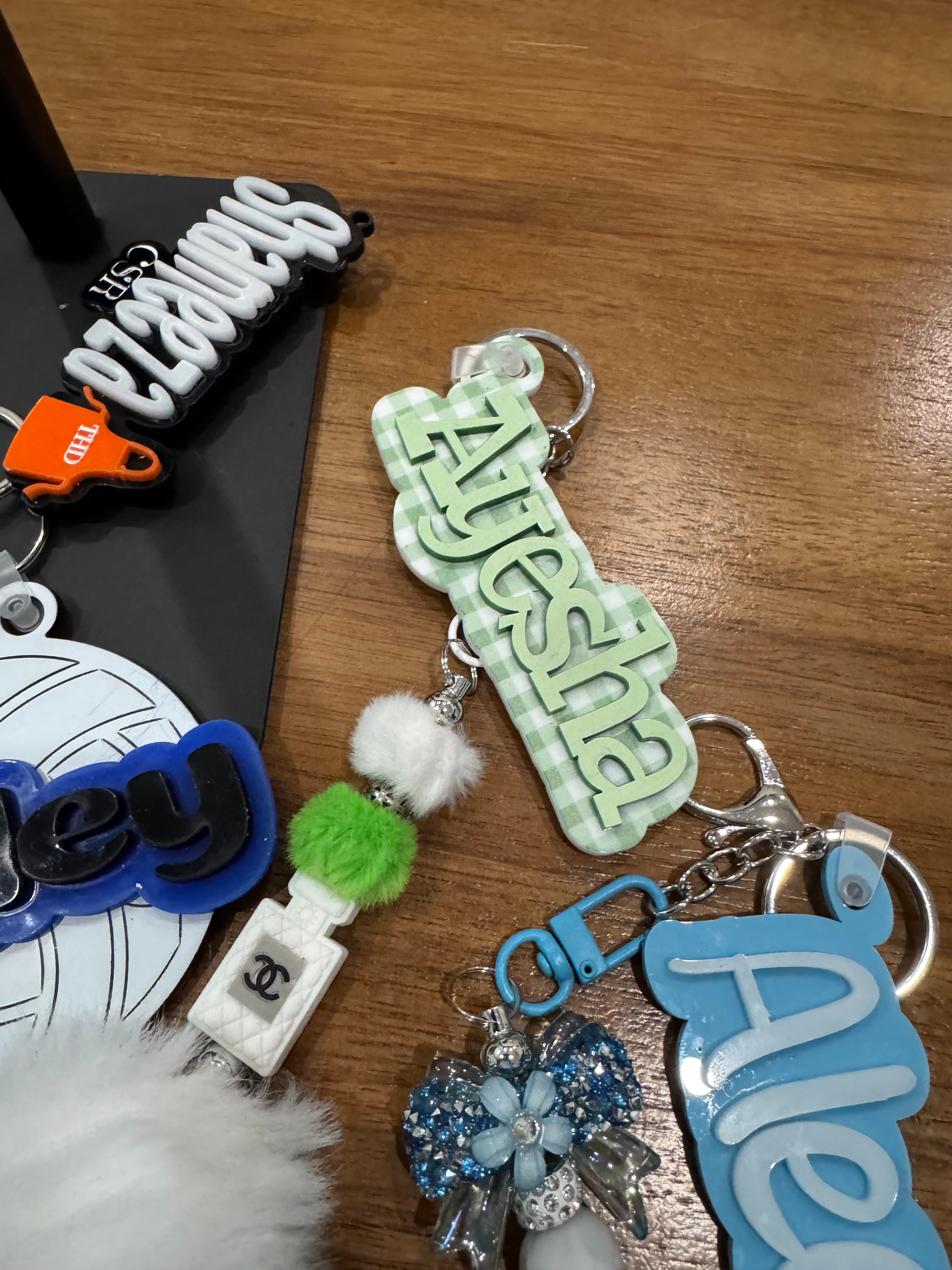 Personalized Name Keychain | Custom Acrylic Bag Charm | Backpack Tag | Purse Charm | Kids Gift
