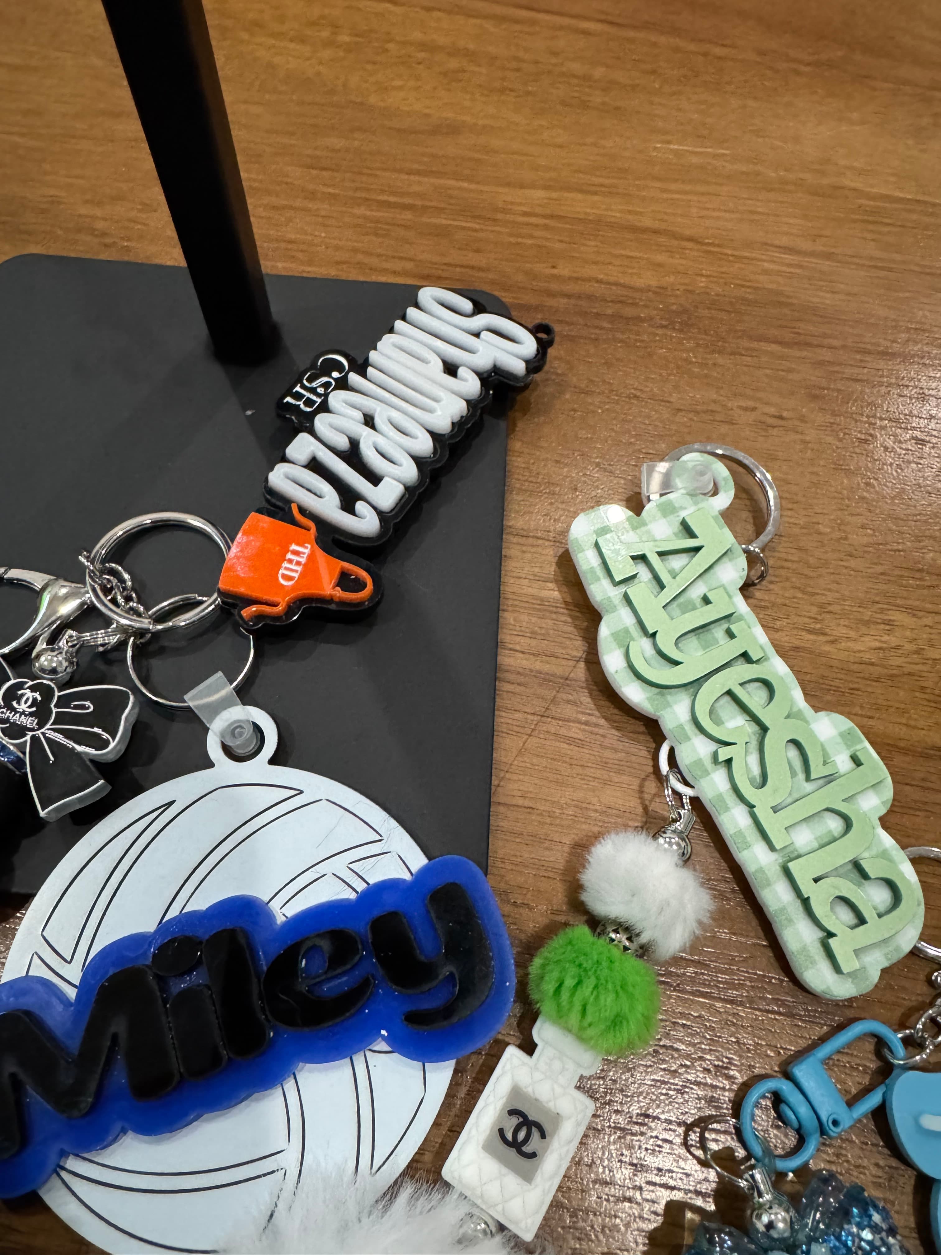 Personalized Name Keychain | Custom Acrylic Bag Charm | Backpack Tag | Purse Charm | Kids Gift 4